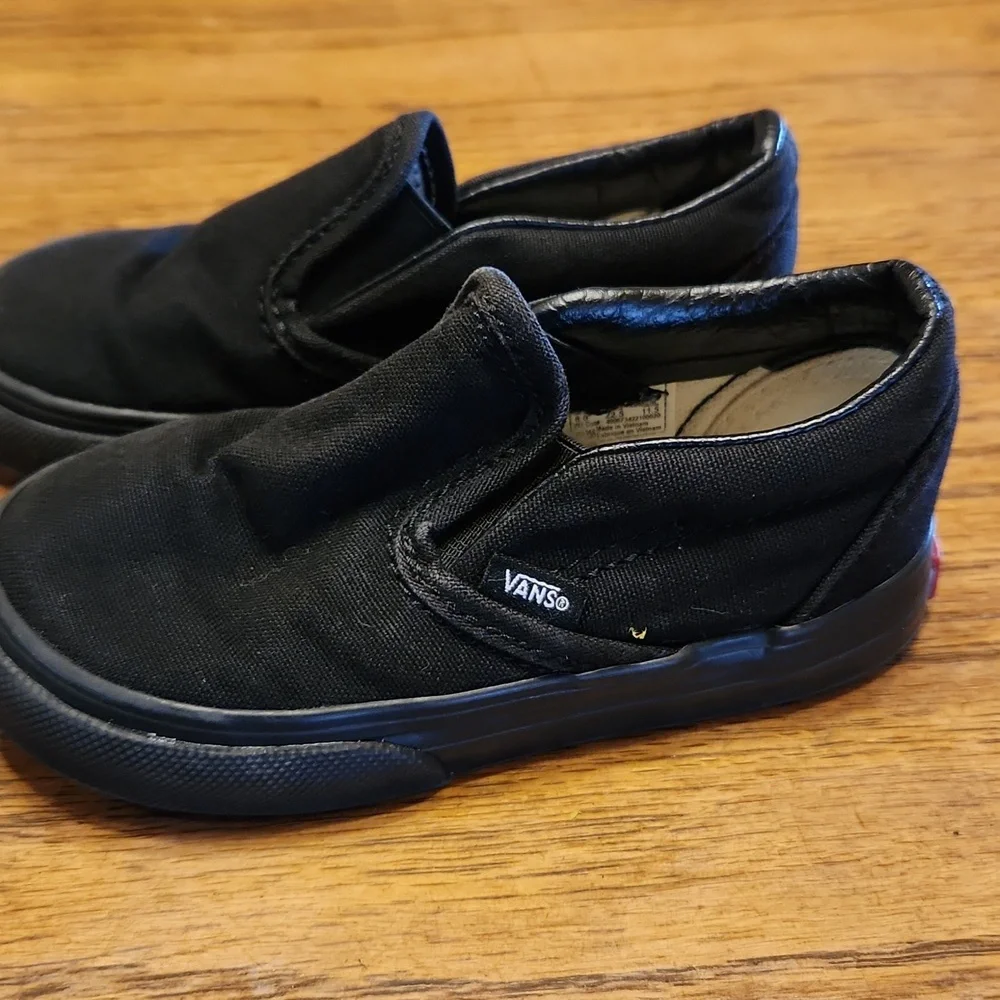 Vans Black Unisex Toddler 6.5